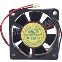 Brand New D60BV-12 Cooler For Y.L.Fan DC12V 0.50A 60*60*20MM 6CM 2Wires Cooling Fan