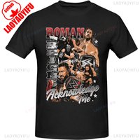 2025 Roman Reigns OTC Yeet Graphic Printed Man T-Shirt Crewneck Casual Fashion Loose Cotton Clothing Summer Style Wrestling Tees