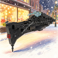 155pcs MOC Eclipse Star Destroyer Microfighter Battle Model Building Blocks Construction Festival Gifts Toy Brick
