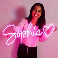 Custom Personalized LED NeonUSB Powered,Brightness Adjustable,Custom Letter Wall,Decorated Bedroom,Perfect New Year Celebrations