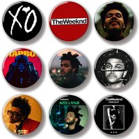 44MM The Weeknd XO Trilogy Starboy After Hours Album Cover Pin Soft Button Pin Jewelry Creative Badge Bag Backpack Decoration