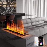 3D steam fireplace with colored steam flames eco-friendly customizable indoor atomizing smart electric atomizing fireplace