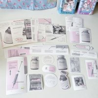 Scrapbooking Kit with Card Headers Backing Stickers Stationery Set Journal Decoration Supplies DIY Craft Packaging Materials