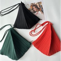 Miyake Japanese Casual Sports Wind Pleated Crossbody Bag Men Women Universal Fashion Leisure Retractable Handbag Cell Phone Bag