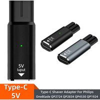5V Type-C-Power Shaver Adapter |Fast Charge Connector for Philips One Blade QP2724 QP2834 QP4530 QP1924 with Charging Indicator