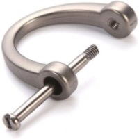 Key Rings with Screw Shackle - Heavy Strong D Rings Car Fob Key Chain Holder - 2/3 Inch/16mm