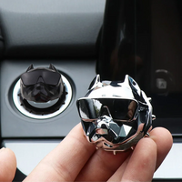 Car one-touch Start Stop Protective Cover Bulldog Car Start Button onekey engine start stop Cover ignition switch cover Stickers
