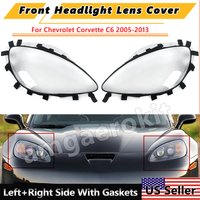 MagicKit für Corvette C6 2005-2013 Frontlicht-Gehäuse Klare Scheinwerferlinsenabdeckung Scheinwerfer-Gehäuse mit Dichtungen Auto-Scheinwerfer-Abdeckung
