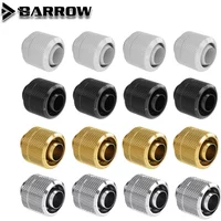 Barrow 8pcs Soft Tube Fitting G1/4" Hose Adapter For Cooling system 10X13mm 10X16mm Flexible Pipe