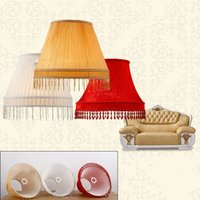 25/30cm Fringe Lampshades Cloth Bead Light Shade Lamp Cover for Floor Table Lamps Pendant Bar Living Room Decor Lamp Shades