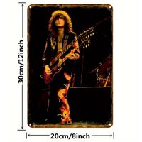 Jimmy Page Live Performance Metal Sign - Wall Art NEW -Aluminum