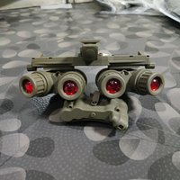 GPNVG 18 Four-Tube Night Vision Goggle Dummy Tactical Helmet Red light lens Night Vision Device Model for Cosplay Tactical Game