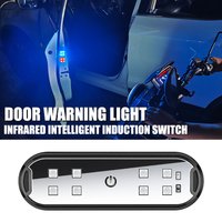 Car Door Light LED Flashing Decorative Welcome Light USB Charging Magnetic Paste Auto Open Door Emergency Warning Signal Lamp