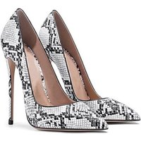 2026autumn and winter new sexy queen leopard print 12cm high heels,feminine temperament pointed thin heel plus size single shoes