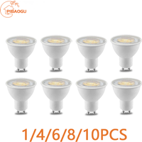 1-10PCS GU10 LED Lamp Spotlight Bulb AC220V LED bulb 3/6/9/12W Indoor Lighting Bulb Easy To Install Suitable For Kitchen Living