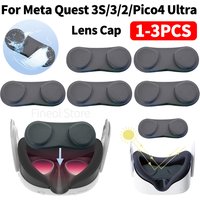 VR Lens Cover Anti-Scratch Lens Protective Cover Lens Cap Replacement for Meta Quest 3S/3/2/Pico4 Ultra VR Accessories