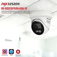 HIKVISION DS-2CD2387G2H-LISU/SL 8MP 4K Acusense Smart Hybrid Light ColorVu POE IP Camera Strobe Warning