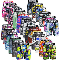 Men Polyester Boxer Briefs Breathable Soft Underwear Male Sports Boxer Shorts Casual Daily Wear S-2XL