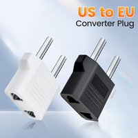 Electrical Socket Plug Adapter US to EU Converter Plug Power Travel Adapter American China KR To Europe Plug Adapter 4.8mm/4.0mm