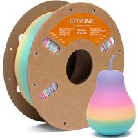 ERYONE 1KG PLA Lite Rainbow 3D Printer Filament, Changing Filament 1.75mm, Multicolor Gradient 1KG Spool Fit Most FDM Printers