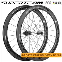 UCI Approved NEW SUPERTEAM Big Discount 50mm Tubeless Carbon Wheelset Road Bike Wheel 700C Carbon Bike Wheels High TG