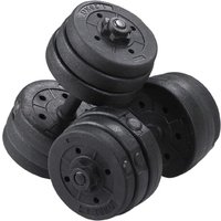 Body-Training-Set 2-in-1 – Barbell- und Langhantelstangen – Kombination aus Langhantelstange und Kurzhantelstange – Fitnessstudio-Muskeltraining – Schwarz-Rot/Schwarz