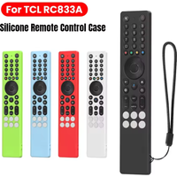 Silicone Remote Case for TCL RC833A Remote Control Protective Case with Lanyard Drop-Proof RC Cover Waterproof Shell TV Supplies