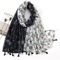 Premium Cotton Linen Scarf Vintage Paisley Print Bohemian Patchwork Shawl Lightweight Soft Breathable Women Artistic Daily Wrap