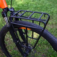 Mountain Bike Front Rack For Bicycle Front Shelf Carrier V Disc Brake For-Universal Bag Hangers Aluminum Alloy
