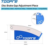 TOOPRE Bicycle Disc Brake Adjustment Shim MTB Brake Pad Gap Spacer Cycling Rotor Clearance Adjust Plate