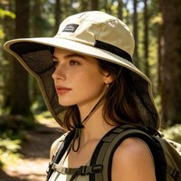 Summer Sun Hat Men Women Breathable Fishing Caps Sun UV Protection Fisherman Hat with Neck Flap For Hiking Outdoor Beach Cap