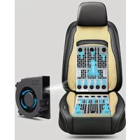 Car Ventilated Cooling Massage Seat Cushion For All Cars Automotive Adjustable Temperature 8/16/24 Vans Functional Powerful