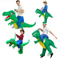 Dinosaur Inflatable Costume Kids Adult Animal Cycling Half Body Suit Party Mascot Halloween Carnival PurimStage Performance Wear