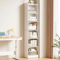Bookshelf floor-to-ceiling household multi-layer living room simple wall storage integrated shelf display cabinet narrow slot