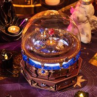 MU Horoscope wooden music box 3d three-dimensional jigsaw hand diy to send boyfriend birthday gift Christmas toy decoration comp
