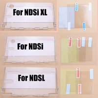 For Nintend DSL NDS Lite NDSL For DSi NDSi XL LL Console W/ Screen Protective Film Plastic Clear Crystal Shell Skin Case Cover