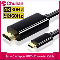 Type-c to HDMI-compatible Cable 4K60hz High-Definition Co-screen Cable ABS 4K for Monitor MAC iPad pro MacBook air Chromebook TV