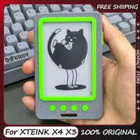 For XTEINK X4 X3 E-Ink Reader Protective Case Badge Shape Full Coverage Shockproof Anti-Scratch Portable Cover Business Case