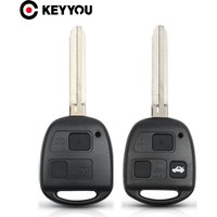 KEYYOU 2 Buttons Car Remote Key Case For Toyota Camry RAV4 Prado Corolla Tarago Avensis Avalon EHCO Land Cruiser Fob Shell