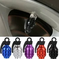 4pcs Car Tire Valve Cap Aluminum Grenade Tyre Valve Stems Cover Air Dust Caps Tire Valve Truck Bike Wheel Rim Valve Stem Caps