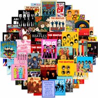 135 Pcs The Beatles Season 3 Rock Mini Stickers DIY Decors for Notebook and Cellphone BulingBulingStickers Store