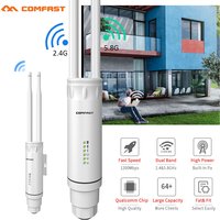 COMFAST AC1200/AC1300 Zewnętrzny Router AP 2.4G/5G Dwupasmowy Wzmacniacz Sygnału Dalekiego Zasięgu Bezprzewodowy Repeater WiFi Wodoodporny
