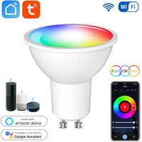 GU10 Tuya Wifi Smart Light Bulb Inteligent Alexa Lamp 5W 7W 9W RGBCW 2700K-6500K Smart Life Remote Control Work With Google Home