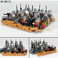 Mini doll medical stretcher M8133 square children assembled building blocks toy floor