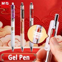 M&G Gel Pen 0.5mm Black Ink Retractable Smooth Writing Click Stress Relief Spinner for School Office Supplies