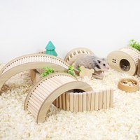 Échelle d'escalade pour Hamster S/M/L, pont en bois pour cochons d'inde, Rats, petits animaux, jouets, Cage, accessoires de décoration, Szczury Akcesoria