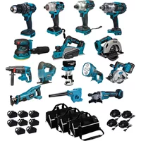 Factory Price Cordless 21V lithium battery power tools set combo battery universal brushless electric tools kit