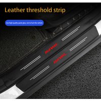 4Pcs Car Door Sill Protector Welcome Pedal Decoration Leather Stickers for Haval Great Wall H6 F7 F7X H2 H9 H3 H5 H1 F5 F9 H4