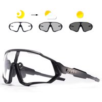 SCVCN lunettes de soleil photochromiques lunettes de cyclisme de sport lunettes de vélo lunettes de VTT UV400 vtt lunettes de soleil de course sur route