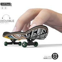 Wooden professional finger skateboard DIY toy skateboard park technology parts deck special effects metal bracket bearings wheel